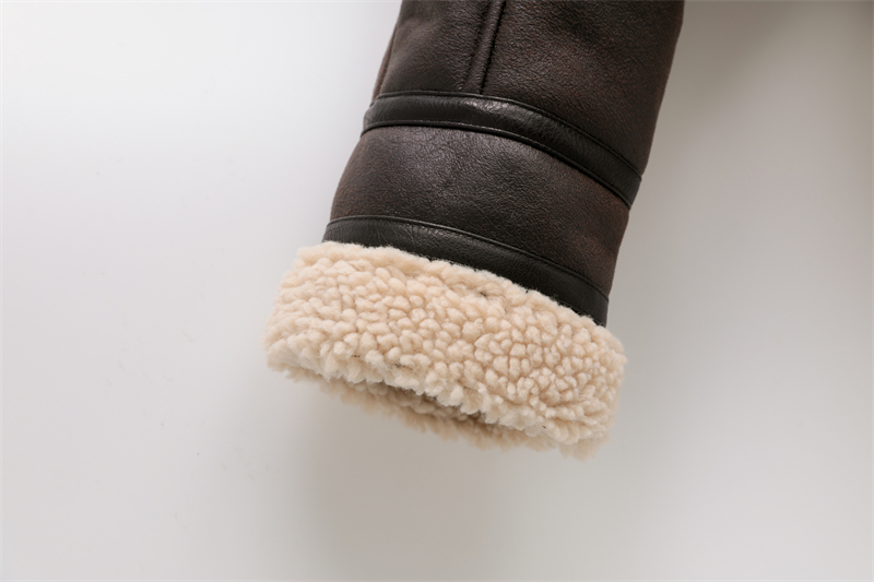 ZVRI 2023 Vrouw Mode Dikke Warme Faux Shearling Jasje Vintage Lange Mouw Riem Zoom Vrouwelijke Outerw