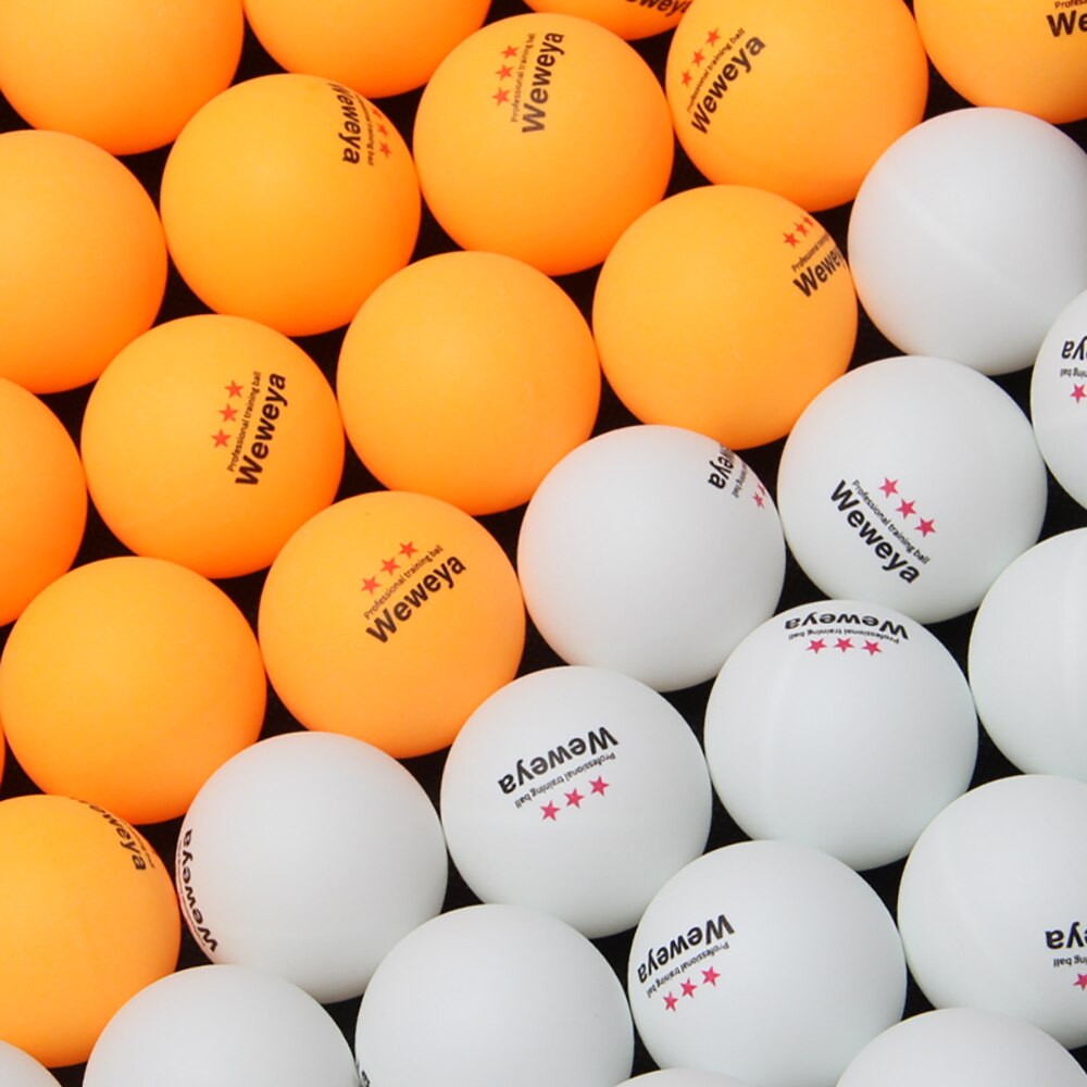 Weweya, 10 Uds., 40mm, Pelotas de Ping Pong, 3 estrellas, tenis de mesa, , Ping-pong, bolas naranjas blancas, , precio barato