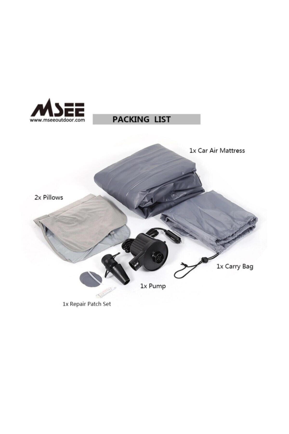Msee Inflatable Car Seat Bed Gray-Car Rear Seat For Inflatable Bed