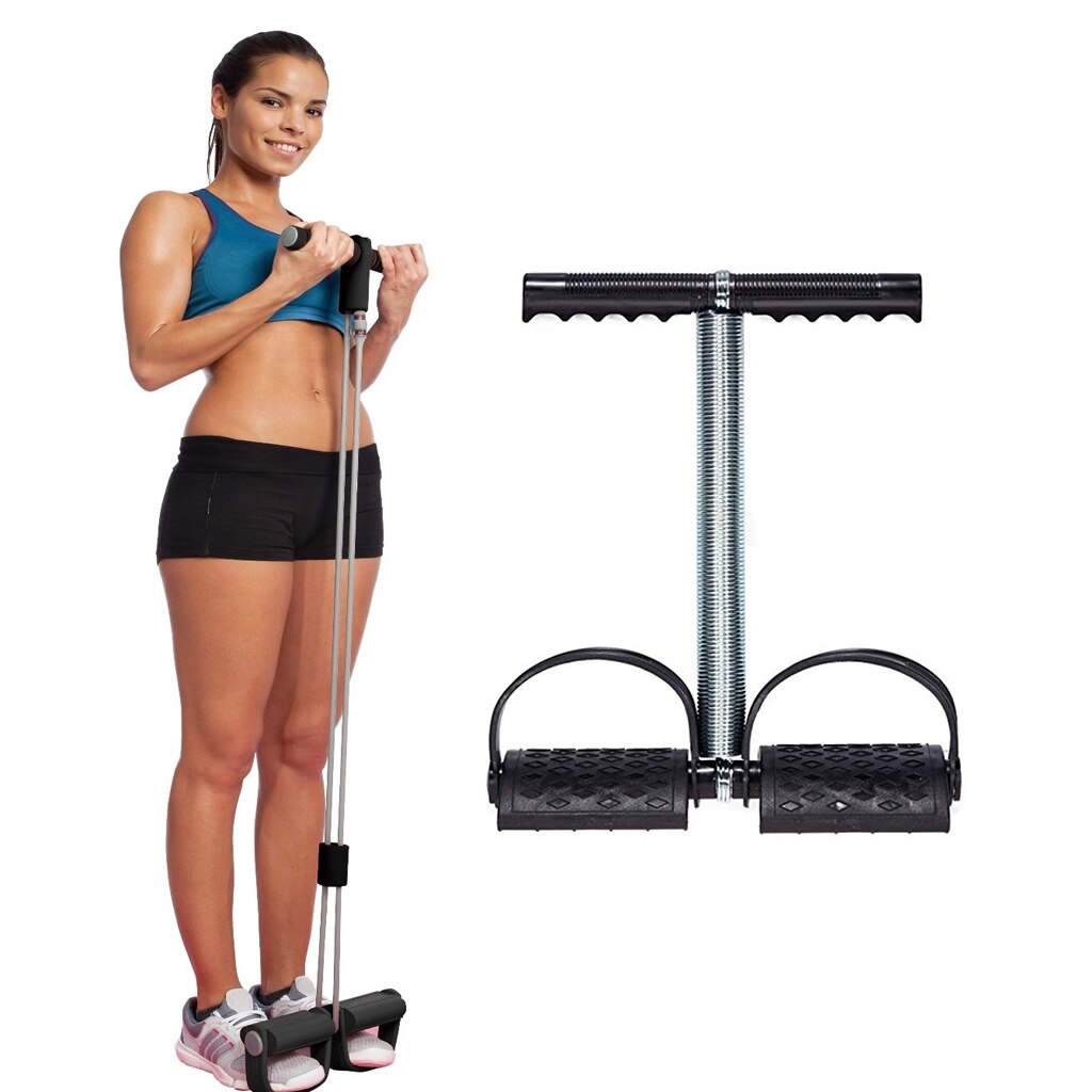 Body Sculpture Ab Abdominal Trainer Exerciser Tummy Action Rower Sit-Up Pull Rope Equipment Helper for Yoga Fitness Classes