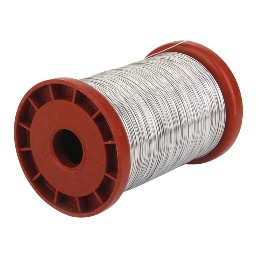 8.6x6.6cm Honeycomb frame stainless steel wire frame wire for Beekeeping Beehive Frames Tool 1 Roll 0.5mm 500g @12