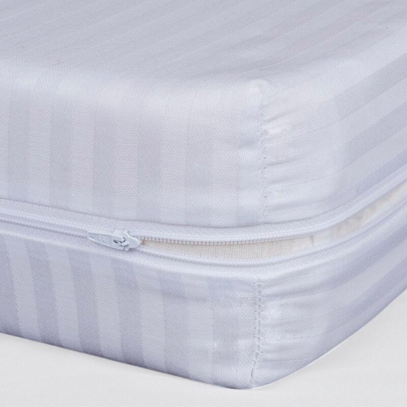 ADP Home - Funda de Colchón Cutí, Algodón 100% Natural, con Cremallera en L, Antimanchas, Tejido suave
