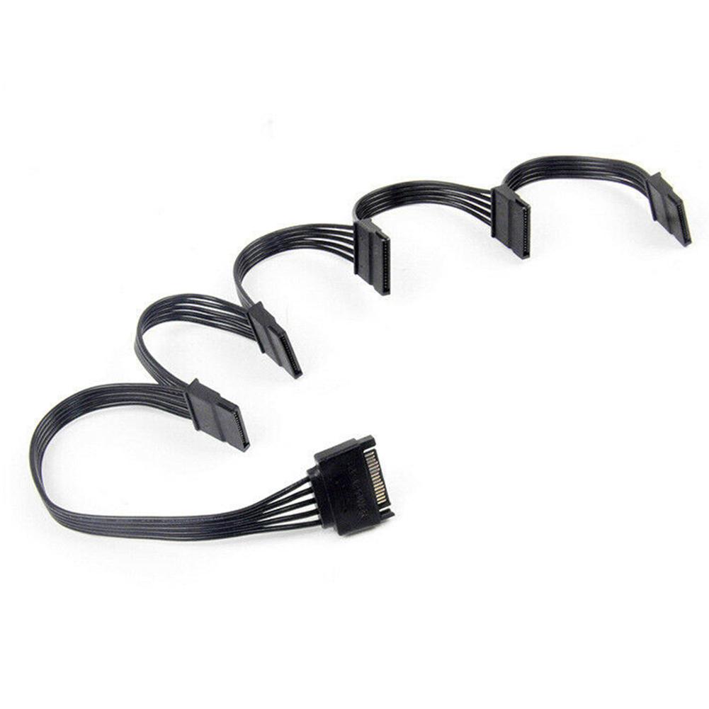 18AWG SATA 15Pin 1 To 5 Hard Drive Power Cable Hard Drive Cable Multi-drive Chassis Wiring