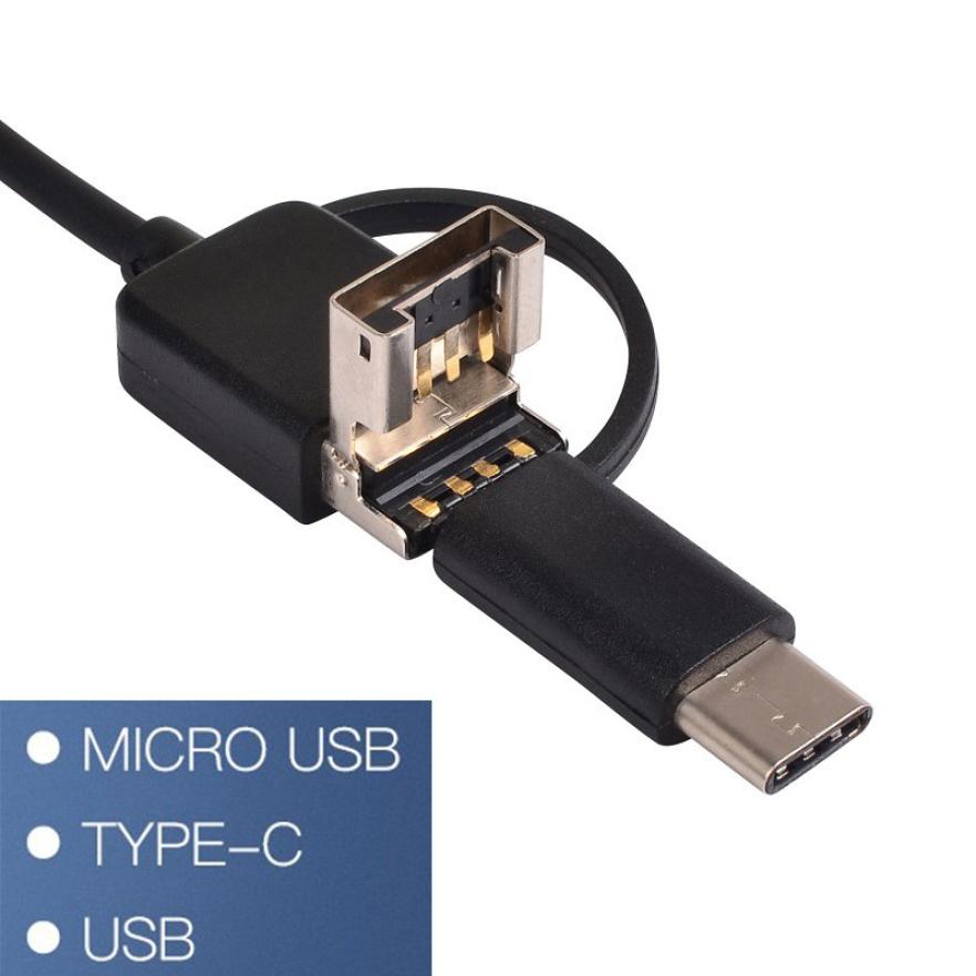 Wifi endoskop kamera til android smartphone mini vandtæt blødt usb kabel inspektion borescope kamera 5.5mm 2m til iphone pc