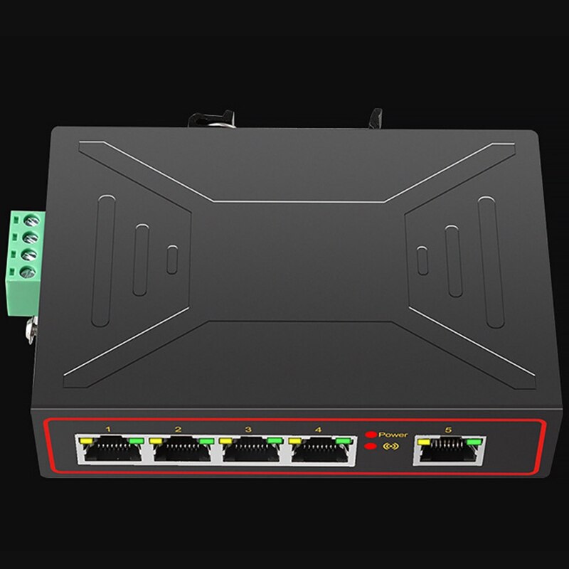 Commutateur Ethernet industriel à 5 Ports, boîtier métallique, 10/100 mb/s, pour renforcer le Signal Rj45, commutateur réseau lan