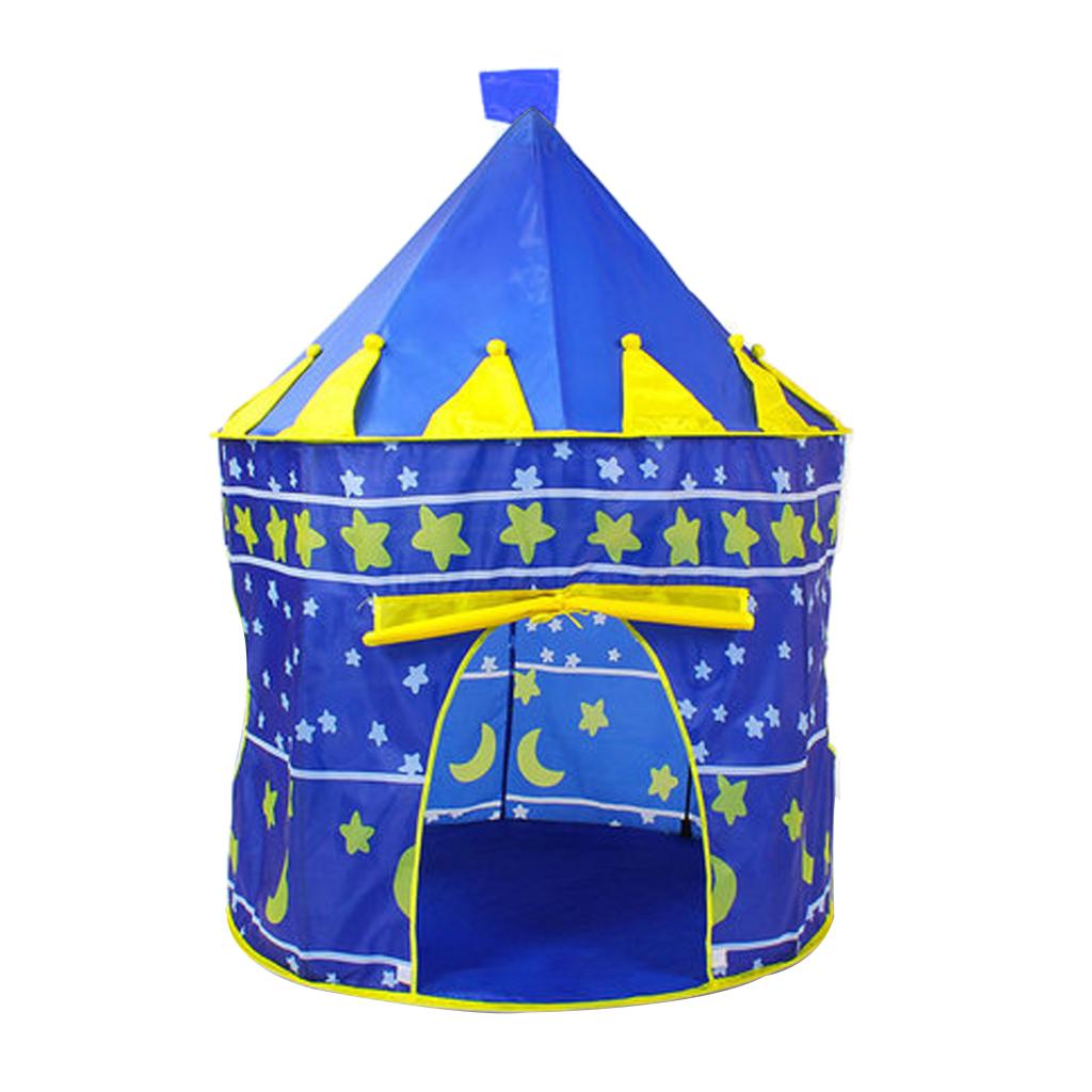 Portable In/Outdoor Playhouse Kids Up Tents For Children Boys Girls Toddler: Blue