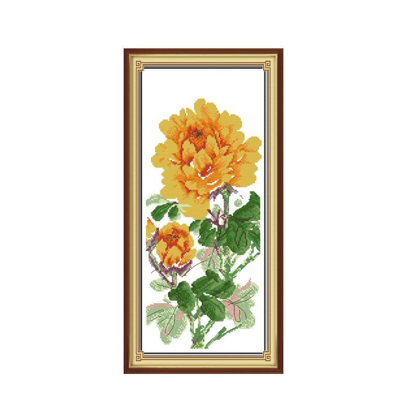 Awesocrafts Kit De Broderie Pour Point De Croix Motif Fleurs De Bassin