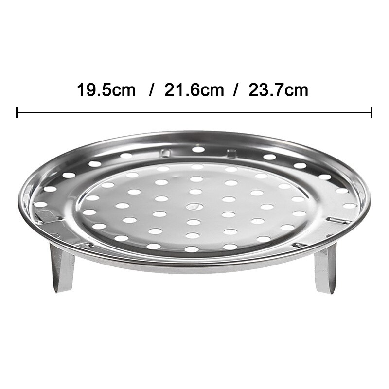 Estante de acero inoxidable para cocinar al vapor, soporte para olla, bandeja para cocción al vapor, accesorios de cocina, DIN889