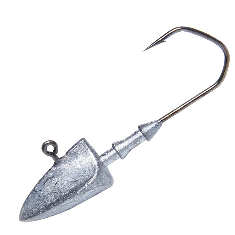 Tête de gabarit en plomb pour appât de pêche,hameçon barbelé pour leurre souple et exposé, disponible en 3.5/5/7/10/14/20 g, 5 pièces par lot,