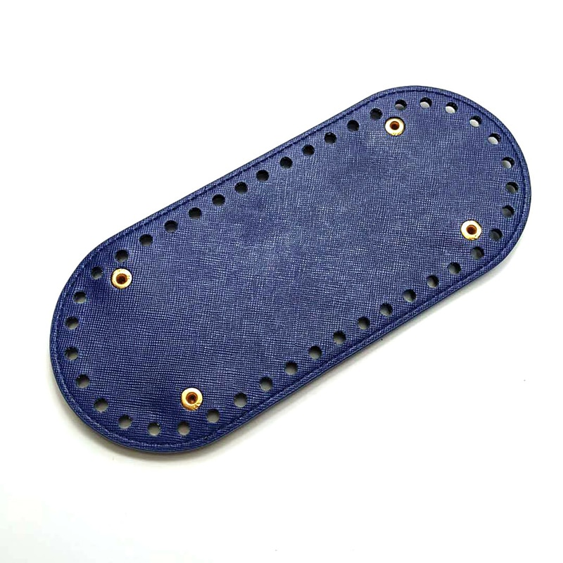 21*9cm Oval Lang Unten für betroffen Tasche PU leder 42 Löcher Frauen Taschen handgefertigt DIY tasche Zubehör