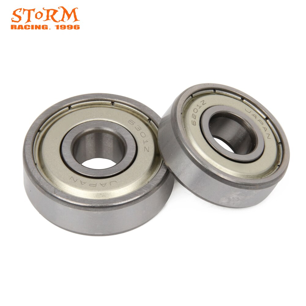 Rodamientos de rodillos para buje de rueda trasera de motocicleta, 6201, 6301Z, para KX, KDX, KFX, KLX, KLR, 50, 60, 65, 80, 90, 100, 125, 140, 250, 400, 650, TENGAI, RM, DRZ