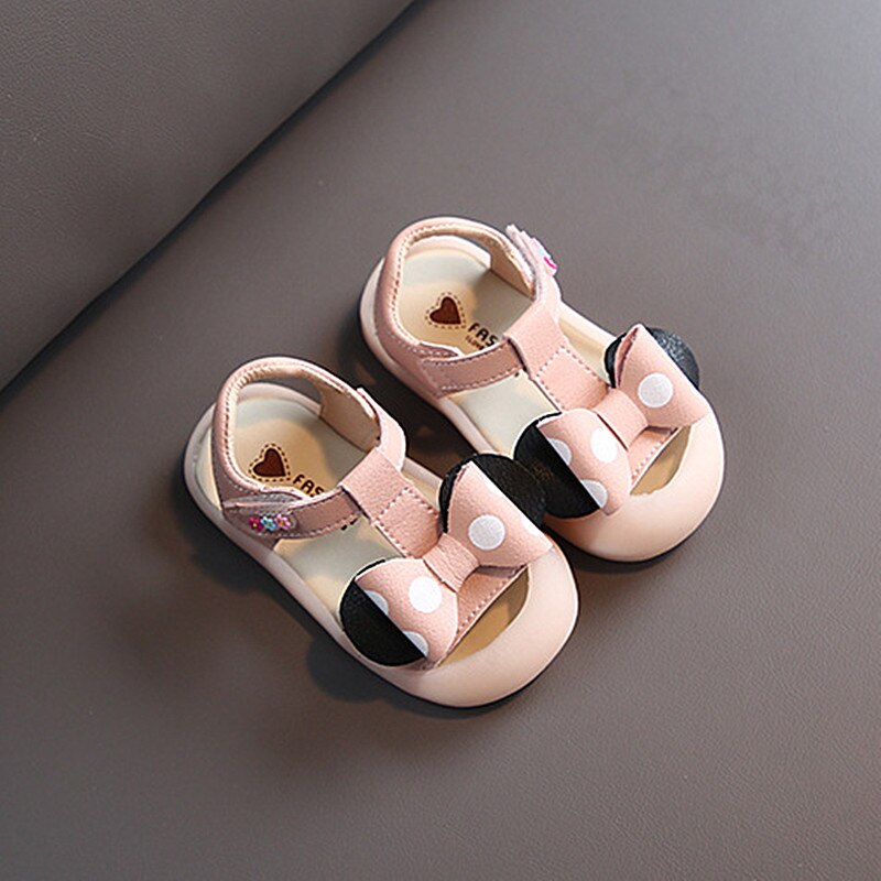 Aogt Zomer Meisje Baby Schoenen Leuke Strik Prinses Sandalen 0-3 Jaar Oude Baotou Anti-Kick Zachte bodem Baby Meisjes Sandalen
