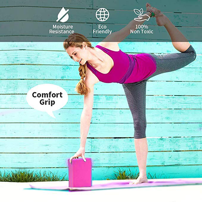 Yoga blokksett pilates murstein trening trening fitness sett verktøy pute stretching body shaping helse trening yoga bolster