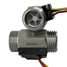 G1/2" 1~30L/Min Hall Effect Water Stainless Steel Flow Sensor Meter