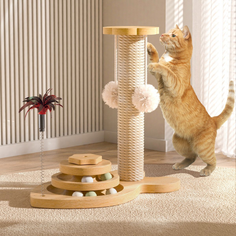 Toy Wear-Resistant Universal Scratching Board Vertical Grinding Claw Column Integrated Multi-Layer