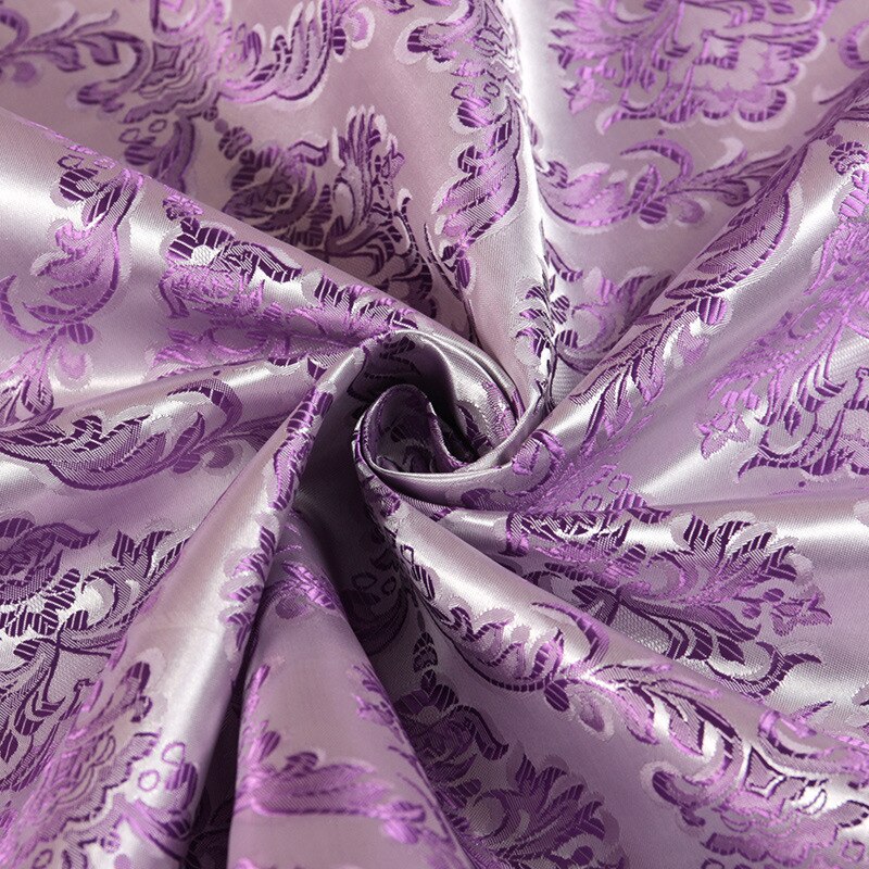 Jacquard Satin Fabric Floral Pattern 200D glossy 150cm*100cm for dress shoe Cosplay DIY bag Clothing