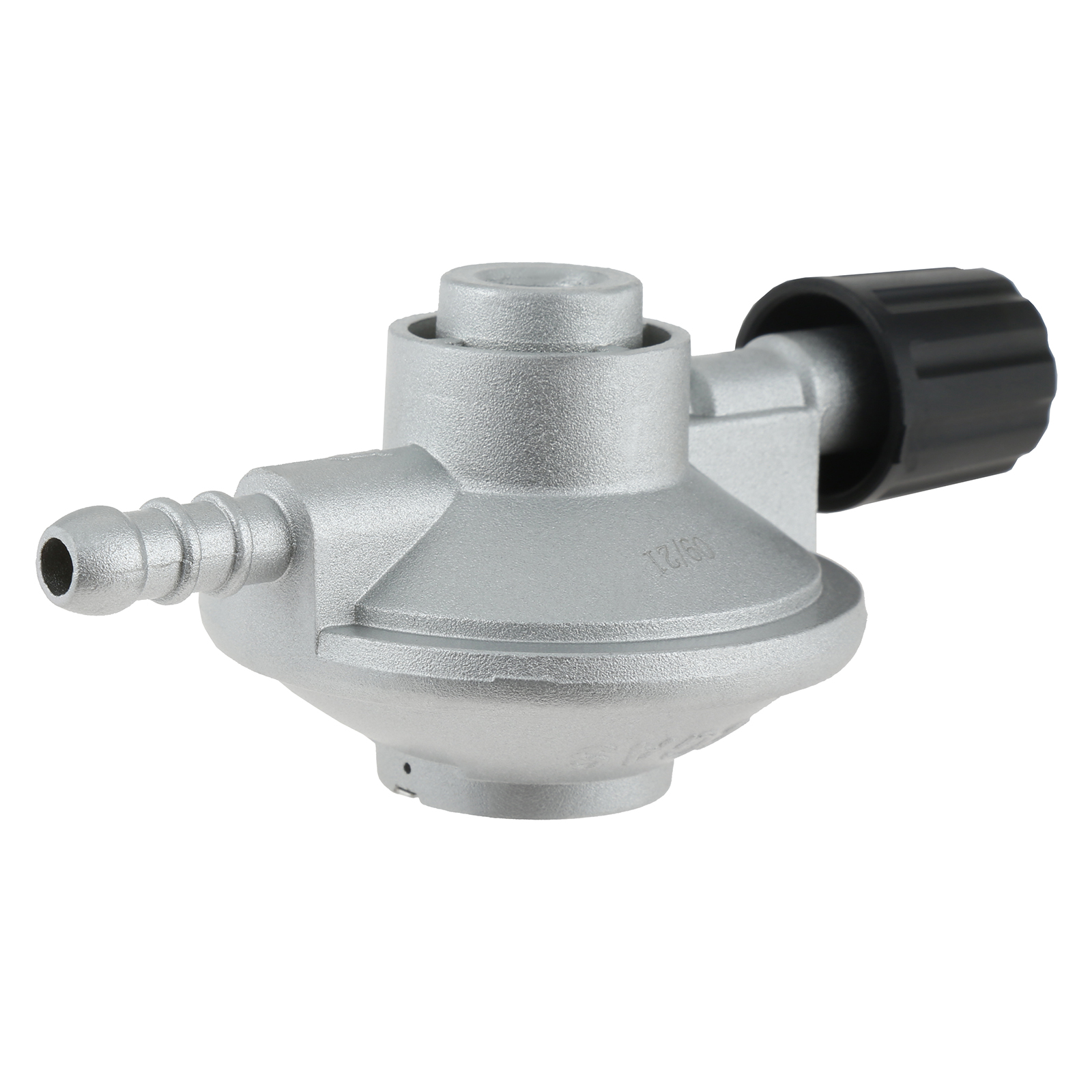 Estufa para acampar al aire libre, válvula de botella de eliminación de 1LB, flujo ajustable, regulador de propano de baja presión, conexión de manguera de púas de 8mm, 7/16 pulgadas