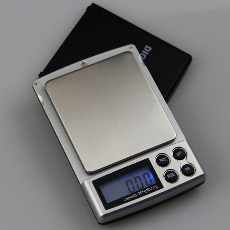 Mini bærbar smykkevægt lcd elektronisk lomme digital sæk diamant vejer gram vægt sække 0.01g præcision