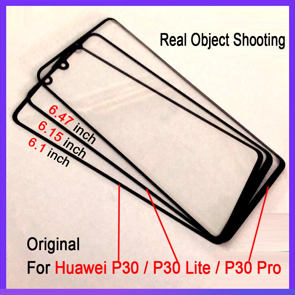 Touch Screen Glas Voor Huawei P20 P20Pro P30 P30 Lite P30 Pro LCD Display Panel Voor Outer Glas Lens Spare onderdelen Vervanging