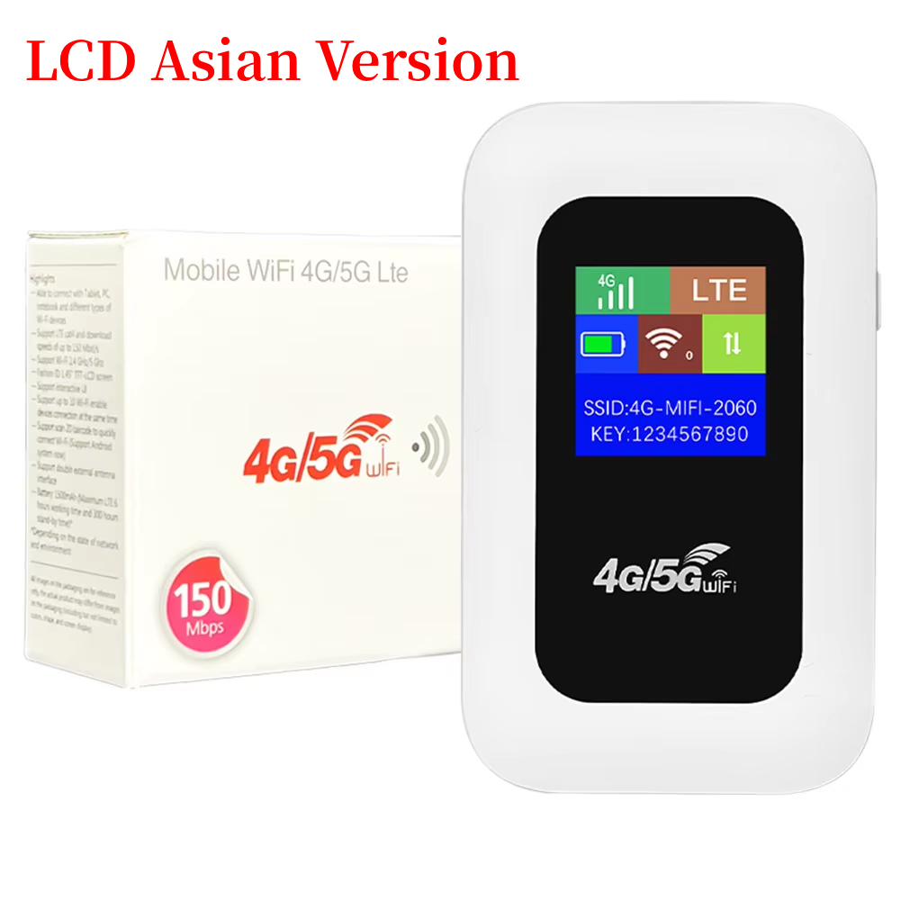 Mobilny router WIFI 4G/5G 150Mbps 4G LTE Router bezprzewodowy 3000mA Przenośny kieszonkowy modem MiFi Mobilny hotspot Wi-Fi z gniazdem karty SIM: WHITE