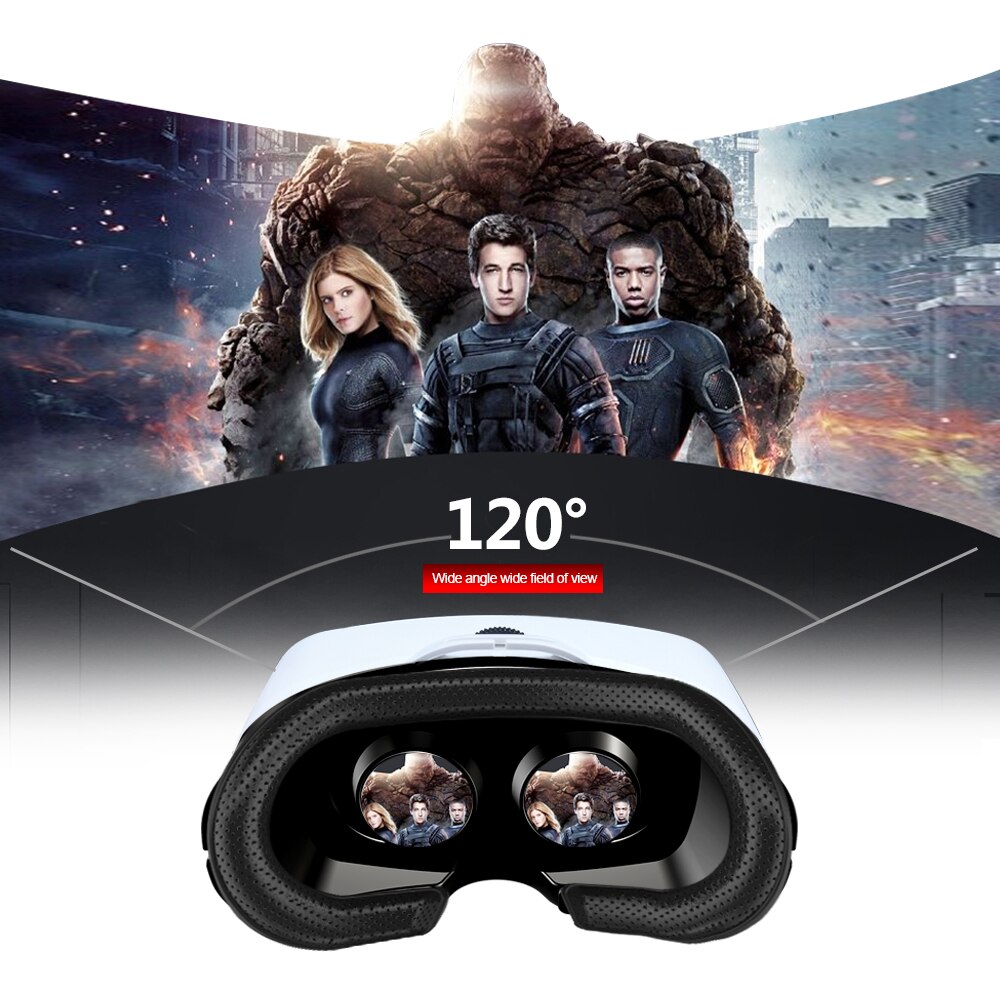 Gafas de realidad Virtual VRG Pro 3D, de 5-7 pulgadas, con pantalla completa de 120 grados, gafas de realidad Virtual de gran angular para iPhone y XiaoMi