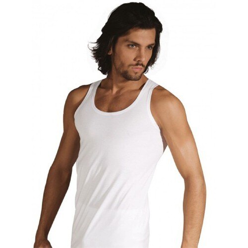 Passie 6'lı Pakket Klassieke Ondershirt Wit Mannen Katoenen Ondergoed Onderhemd Singlet Sport Mouwloze