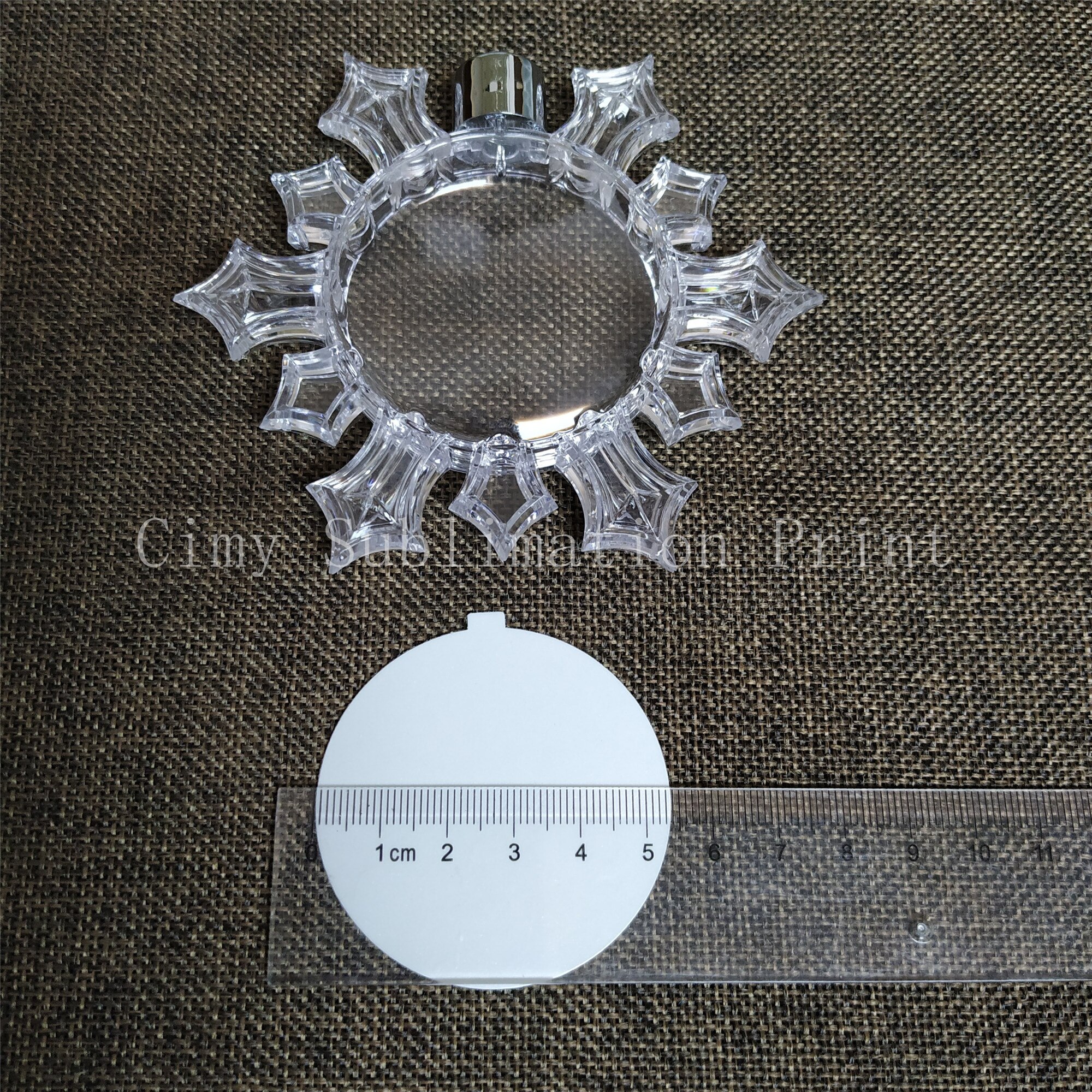 Decoração de flocos de nece redondos com sublimação, 12 cores, impressão por transferência de tinta, prensa térmica, presentes, artesanato, faça você mesmo