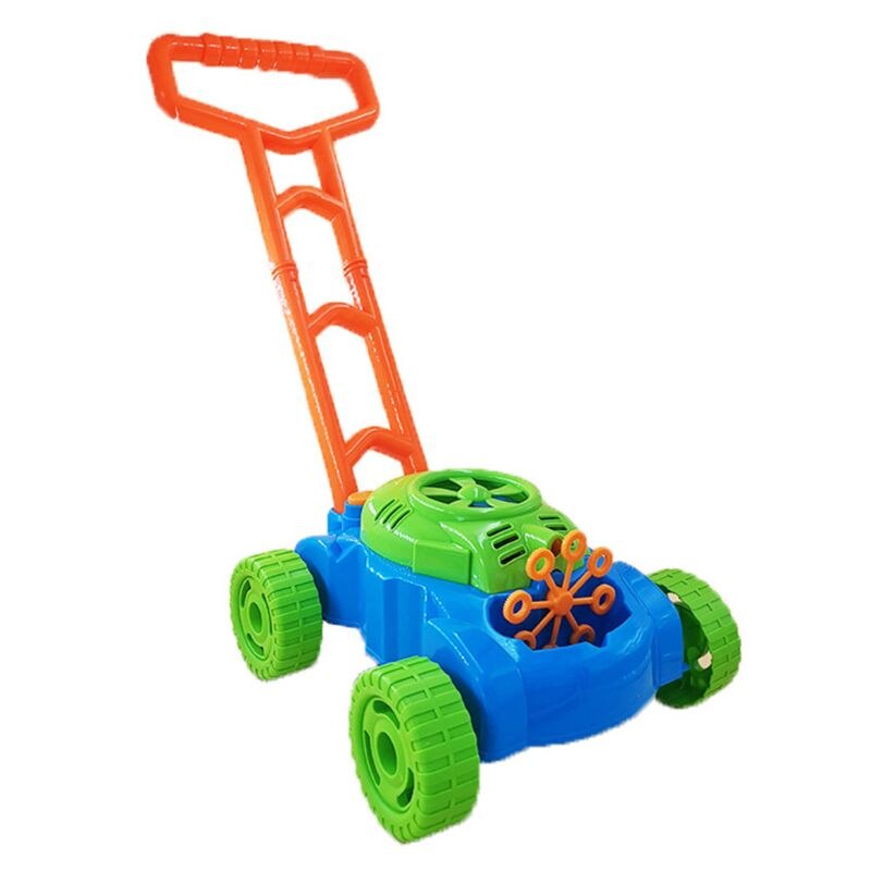 Lawn Mower Automatic Bubble Machine Pushing Car Bubble Maker Blower Kids Toys Y4UD: Default Title