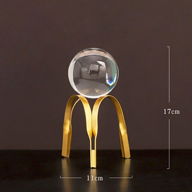 glass ball crystal ball ornaments, home living room decorations modern minimalist office front desk furnishings: A1