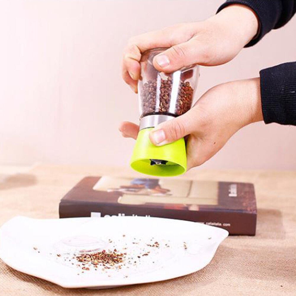 3pcs Kitchen Sesame Grinder Manual Food Spice Bottle Roasting Sea Salt Black Pepper Mill Candy Squeeze Grinding Tool