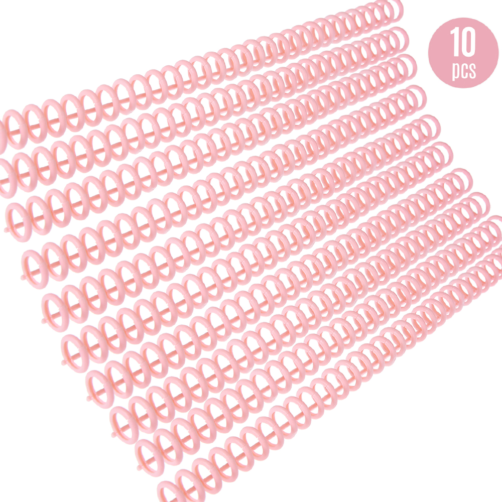 Kw-trio 10 stk plastik 30- hullers løse bladbindere ringbindende pigge kamme 85 ark kapacitet til diy papir notesbog album: Gul