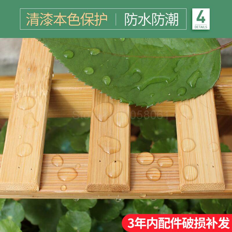 Stojak na doniczki bambusowe z litego drewna wielowarstwowa przestrzeń kryty balkon salon zielona podłoga rozwalać się w kwiaty robić postawienia na półkę