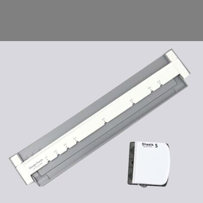 A4/A5/B5 Papier Cutter See Locher verlieren-Blatt Perforator Manuelle Sammelalbum Stanzen Maschine Büros Schule Verbindlich schreibwaren: 01grau