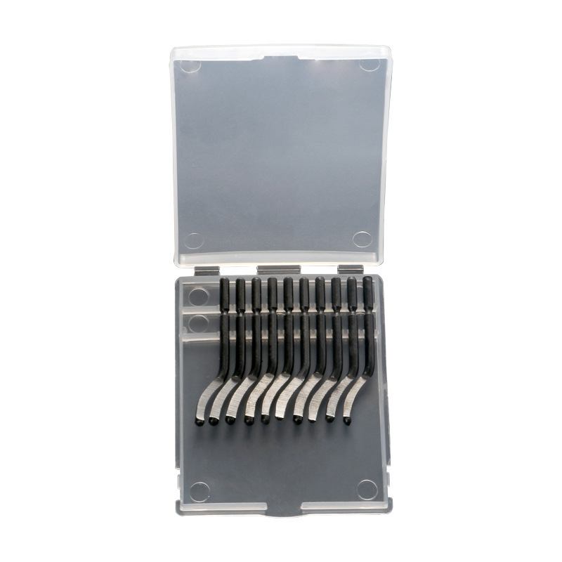 Trimmes Schraper Ontbraamgereedschap Ontbraamsnijders Set Burr Remover Handgereedschap voor hout Kunststof Aluminium Koper en staal: Groene, paars