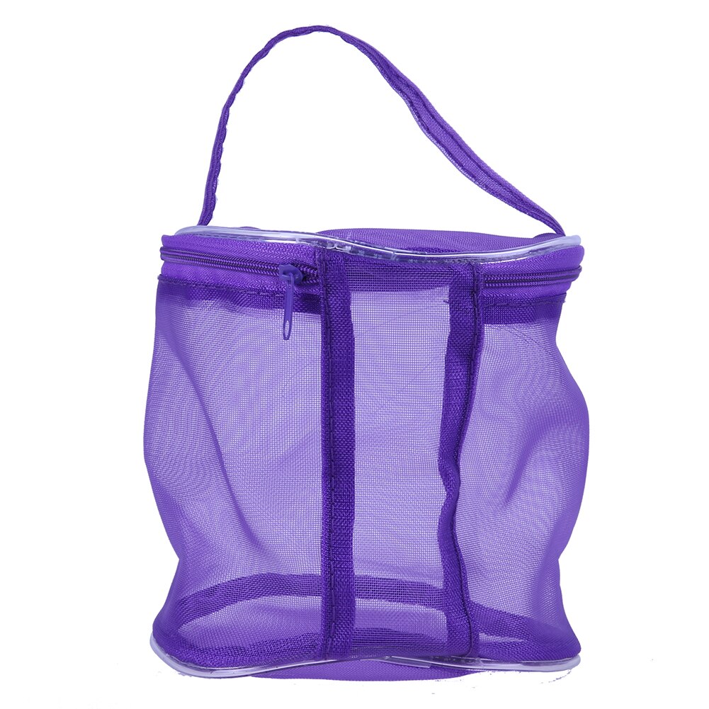 Kit de bolsa de malla para tejido a mano, organizador de herramientas, bolsa de hilo para tejer a mano, soporte de malla de almacenamiento