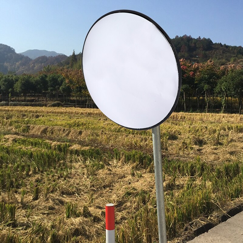 Novel-30Cm Wide Angle Security Road Mirror Curved for Indoor Burglar Outdoor Safurance Roadway Safety Traffic Signal Convex Mirr