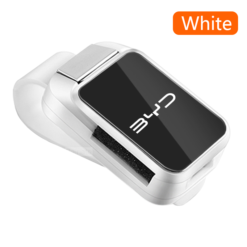 Samochodowy klips do przechowywania okularów, uchwyt na okulary przeciwsłoneczne na osłonę przeciwsłoneczną do BYD Atto 3 Dolphin Seal Tang Song Yuan Han LOGO, samochodowy uchwyt na okulary: BIAŁY