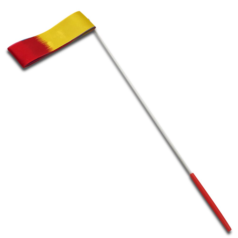 Gymnastics Dance Ribbon - 2M/4M Length - 5cm Width - Rhythmic Art Gymnastics Ballet Streamer: flame / 4 meters