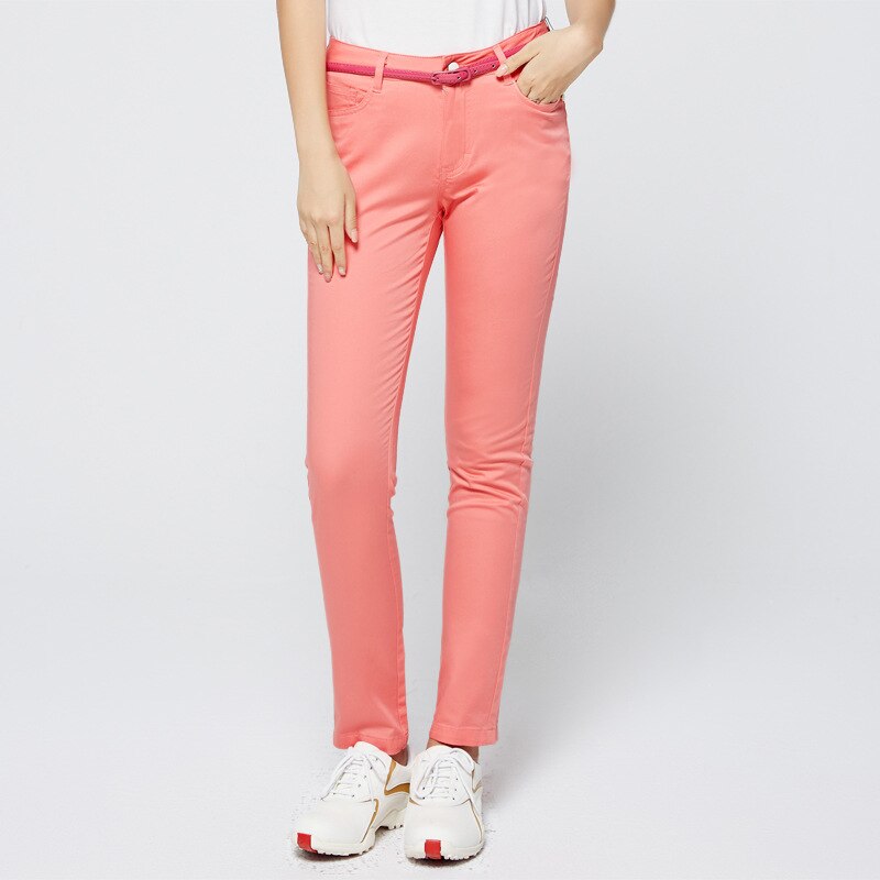 Frauen Golf Hosen Sport Kleidung Frauen Atmungsaktive Schlauch Leichte Volle Länge Dünne Baumwolle Weibliche Sportbekleidung Golfplätze Bekleidung: Rosa / S