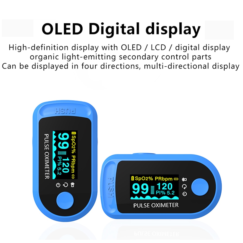 Bluetooth pulsoximeter søvnovervågning blod iltmætningsmåler oximetro de dedo spo 2 pr pi monitor support android ios