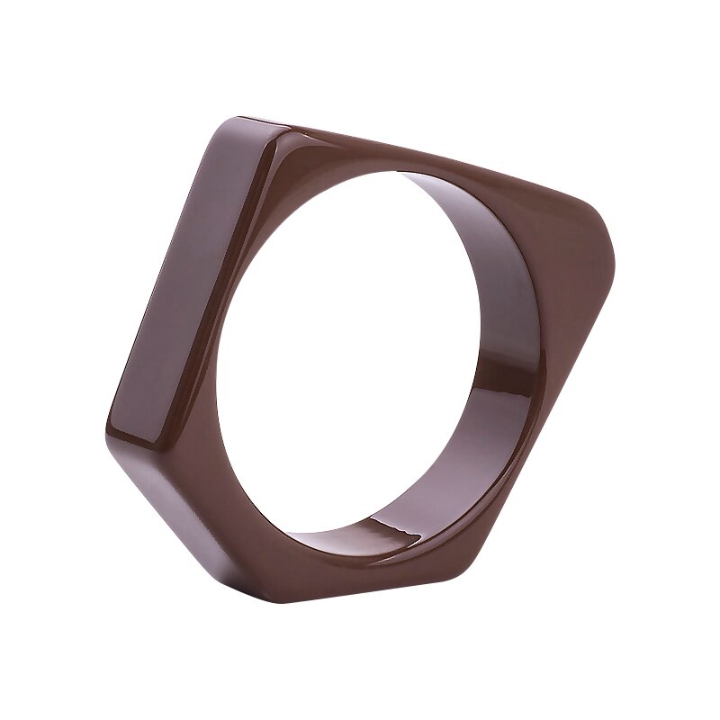 Guanlong marca design geométrico irregular resina pulseira pulseiras puseiras jóias para transporte da gota por atacado: brown