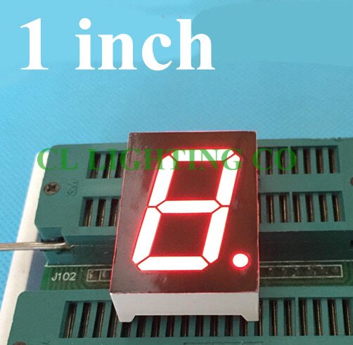 1 inches BLUE 7 Segment LED Display 34*24*10.5MM Nixie tube 1 Bit Digital Tube Plastic Metal 1in display Common Anode/cathode