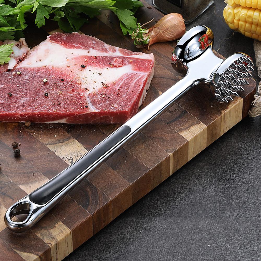 Steak Tender Meat Beat Hammer Kitchen Household stainless steel Knock Loose Beef mace