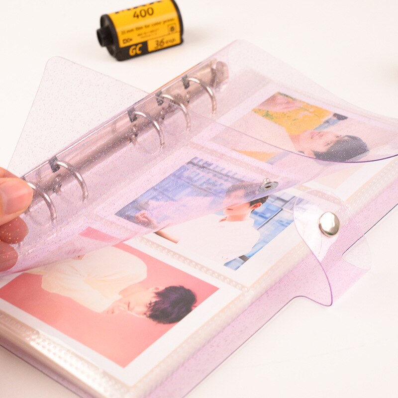150 Pockets Photo Frame Transparent Loose Leaf Binder Notebook Inner Core Cover Note Book Planner Office Stationery Supplies