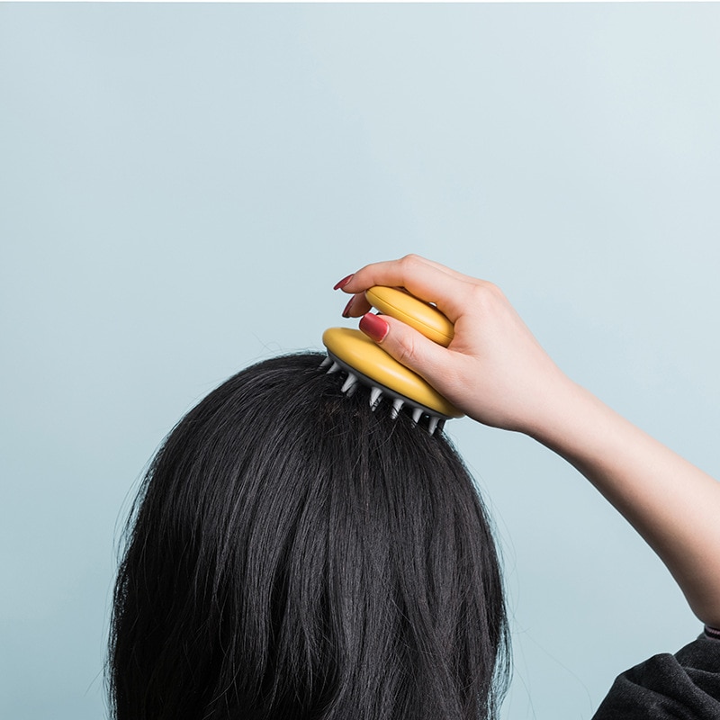 Handheld Abs Scalp Shampoo Massage Brush Washing Shower Hair Comb Mini Head Meridian Massage Comb