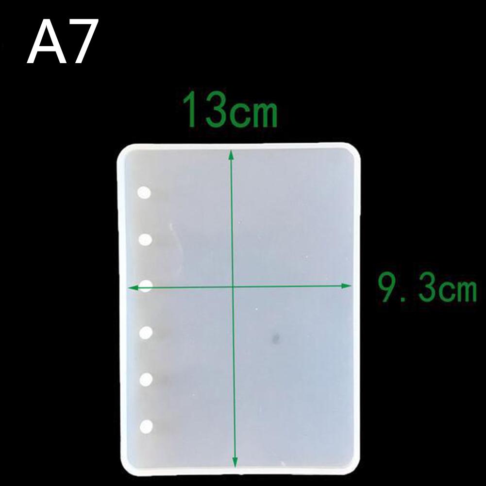 A7/A6/A5 Notebook Shape Silicone Mold Diy Hars Boek Mold Crystal Epoxy Silicome Mold Transparant Boek: A7