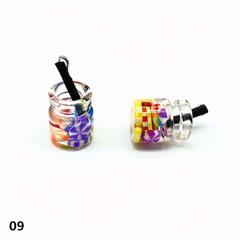 4pcs Bottle Shape Beads Accessories for Jewelry Making Bracelet Pendant Necklace Earrings DIY: 09