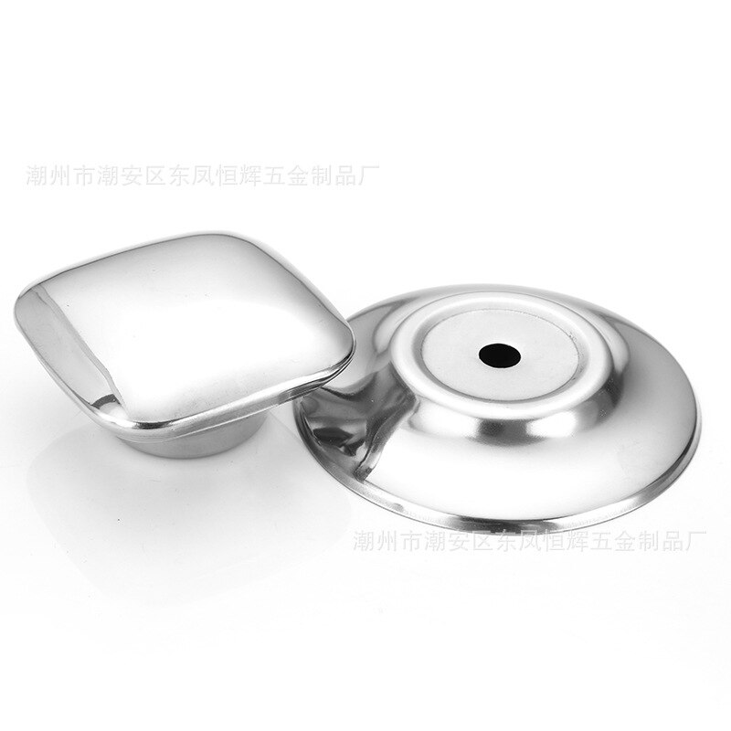 Universal grydelåg i rustfrit stål tophåndtag anti skoldning gryde kedel låg håndtag hætte låg løftemoment køkkenredskaber