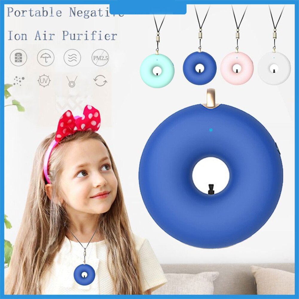 Negativ-ionen-luftreiniger Auto USB Ionisator Luft Frischer Reiniger Persönliche Ionisator Halskette Negative Ionen Ozon Für Erwachsene Kinder