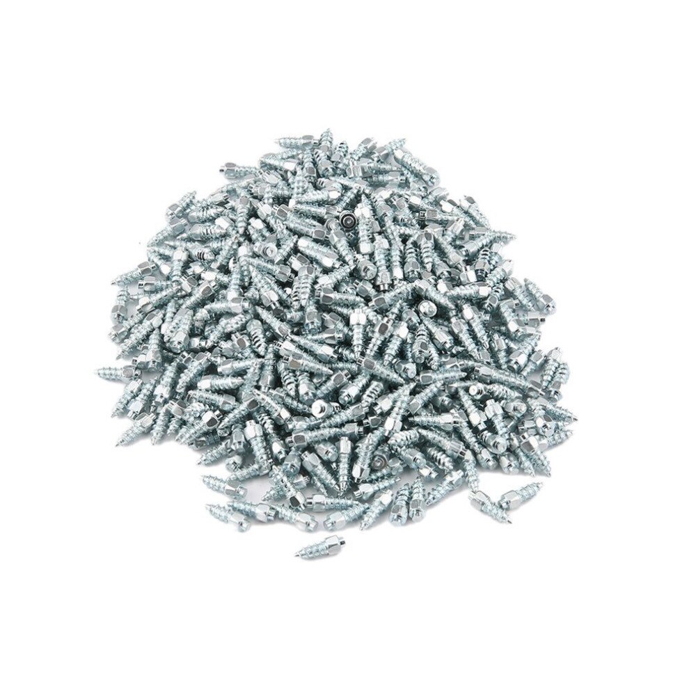 500Pcs/set 12*4mm Car Tires Studs Screw Snow Spikes Wheel Tyres Snow Chains Studs for Car Vehicle Truck Motorcycle Tires Winter